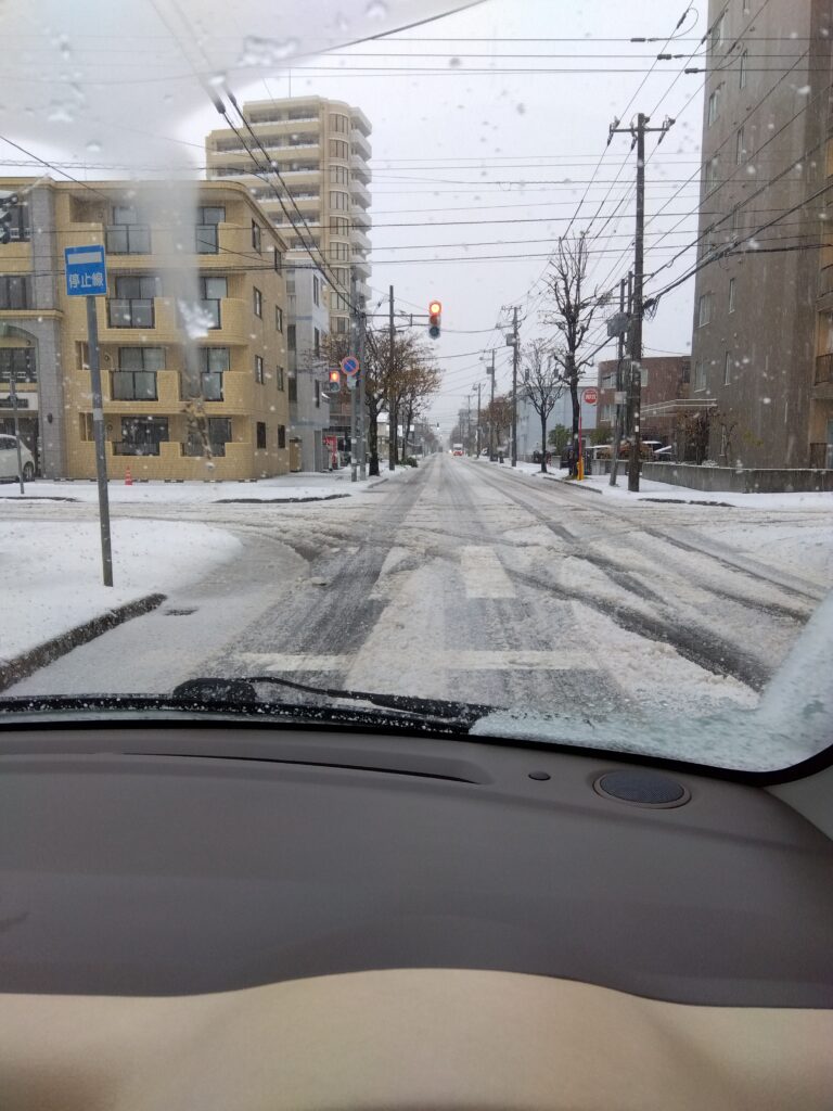 札幌市内の雪