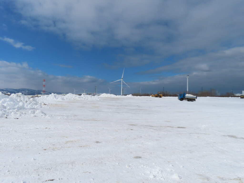 雪捨て場