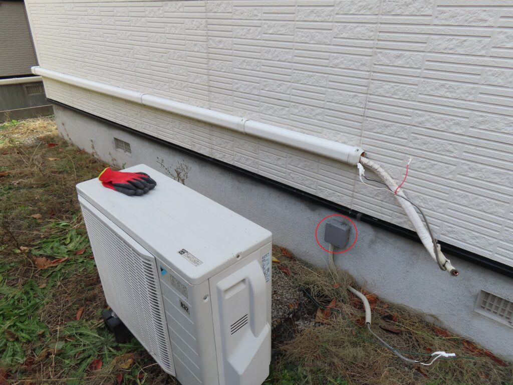 エアコン取り外し