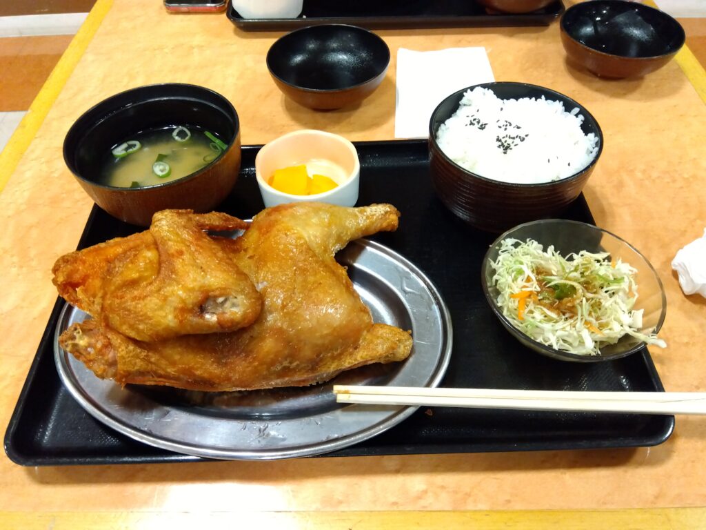 若鶏半身揚定食