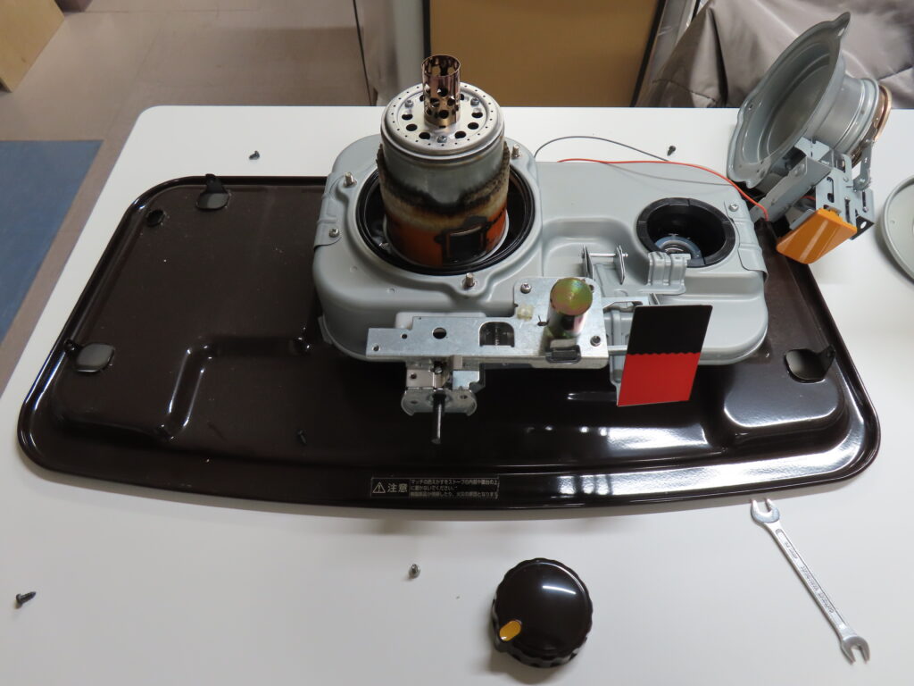 ストーブ芯交換