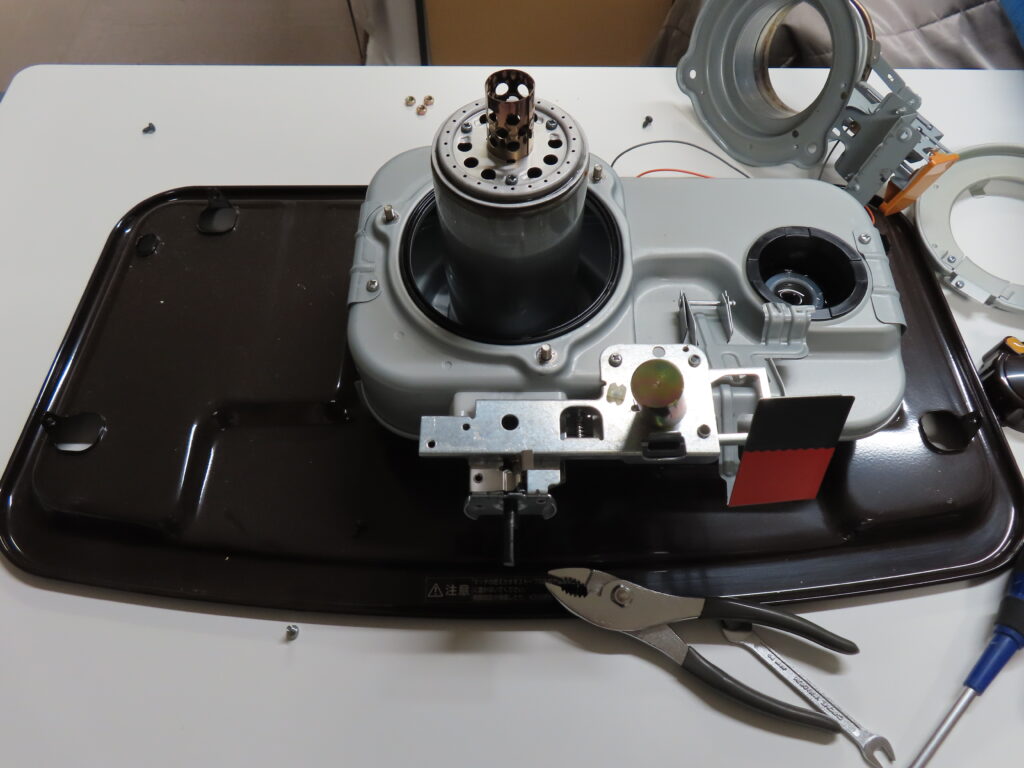 ストーブ芯交換