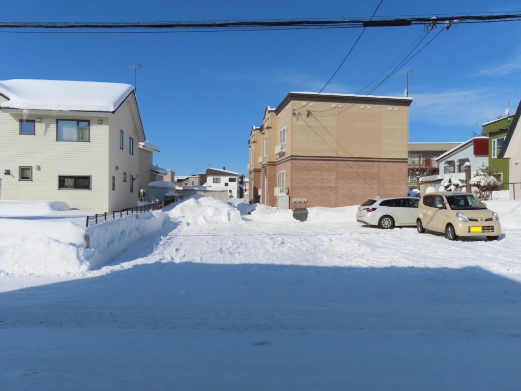 除雪後
