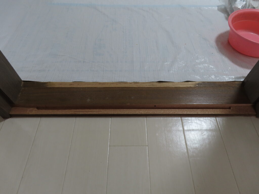 ドア枠削り失敗
