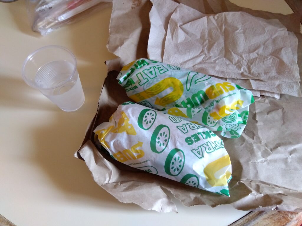 サブウェイのサンドイッチ