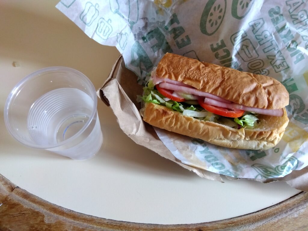サブウェイのサンドイッチ